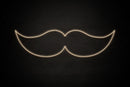 Moustache icon Male restrooms - LED neon sign