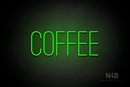 "COFFEE" (Diamond font) - LED neon sign