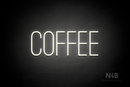 "COFFEE" (Diamond font) - LED neon sign