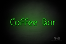 "COFFEE BAR" (Jelly Spirit font) - LED neon sign