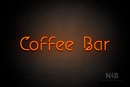 "COFFEE BAR" (Jelly Spirit font) - LED neon sign