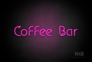 "COFFEE BAR" (Jelly Spirit font) - LED neon sign