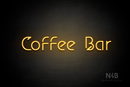 "COFFEE BAR" (Jelly Spirit font) - LED neon sign