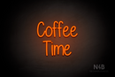 "Coffee Time" (Borcelle font) - LED neon sign