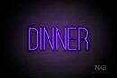 "DINNER" (Diamond font) - LED neon sign