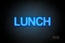 "LUNCH" (Adventure font) - LED neon sign