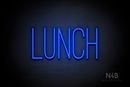 "LUNCH" (Diamond font) - LED neon sign
