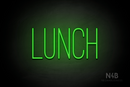 "LUNCH" (Diamond font) - LED neon sign