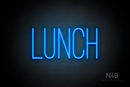 "LUNCH" (Diamond font) - LED neon sign