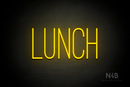 "LUNCH" (Diamond font) - LED neon sign