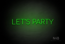 "LET'S PARTY" (Cooper font) - LED neon sign
