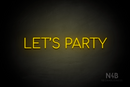 "LET'S PARTY" (Cooper font) - LED neon sign