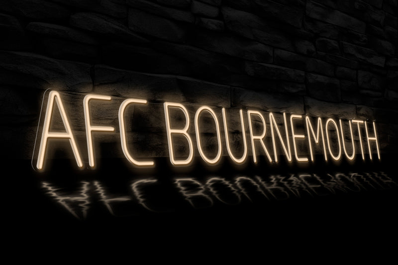 "AFC BOURNEMOUTH" - Licensed LED Neon Sign, AFC Bournemouth