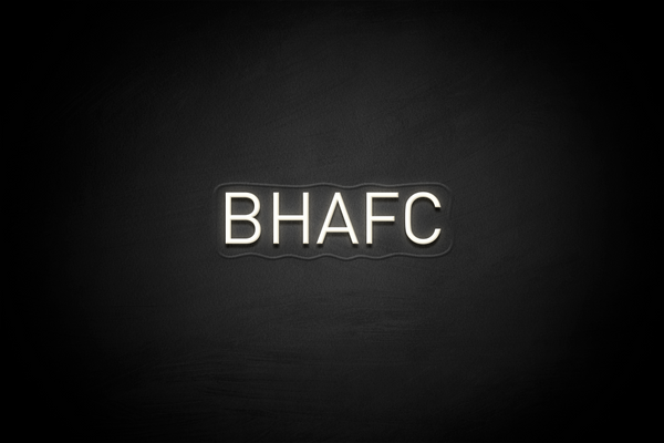 "BHAFC" - Licensed LED Neon Sign, Brighton & Hove Albion FC