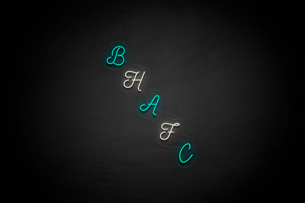 "BHAFC" (Steps) - Licensed LED Neon Sign, Brighton & Hove Albion FC