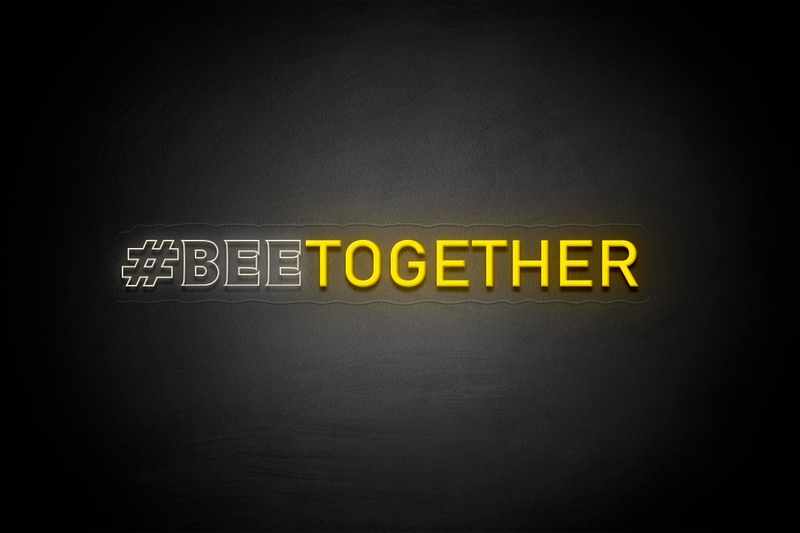 #BEETOGETHER (one line) - Licensed LED Neon Sign, Brentford FC