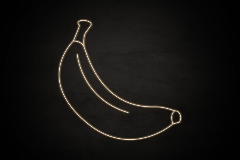 Banana icon Male bathroom - LED neon sign