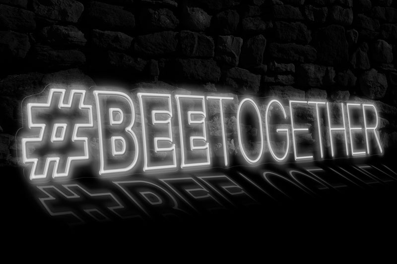 #BEETOGETHER (one line) - Licensed LED Neon Sign, Brentford FC