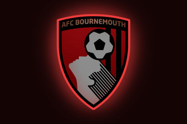 AFCB UV-print Crest - Licensed LED Neon Sign, AFC Bournemouth