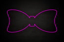 Bow tie icon Male restroom - LED neon sign