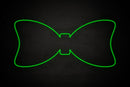 Bow tie icon Male restroom - LED neon sign