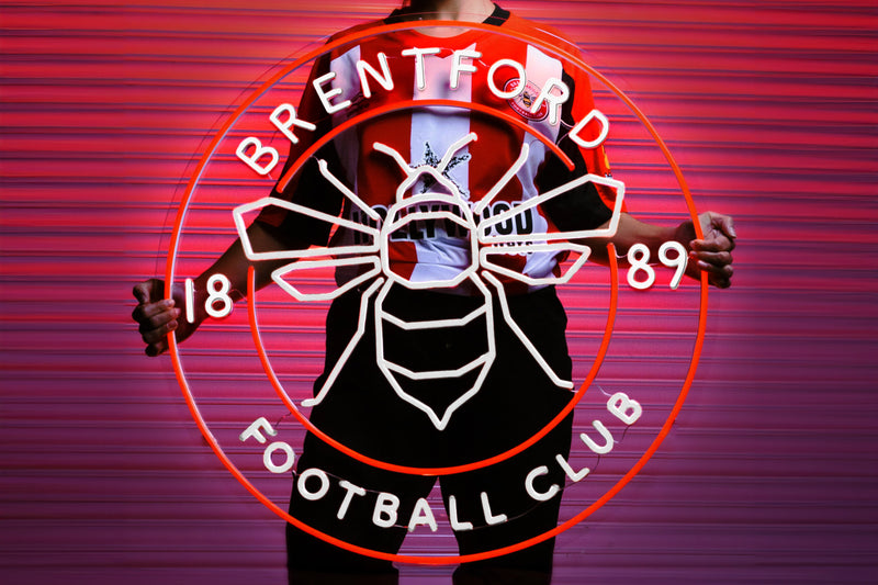 The Brentford FC Crest - Licensed LED Neon Sign, Brentford FC