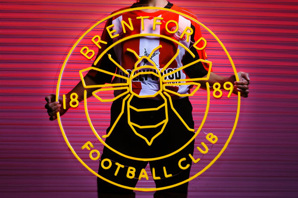 The Brentford FC Crest - Licensed LED Neon Sign, Brentford FC