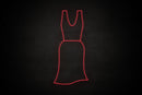 Female Dress restroom icon - LED neon sign