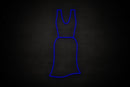Female Dress restroom icon - LED neon sign