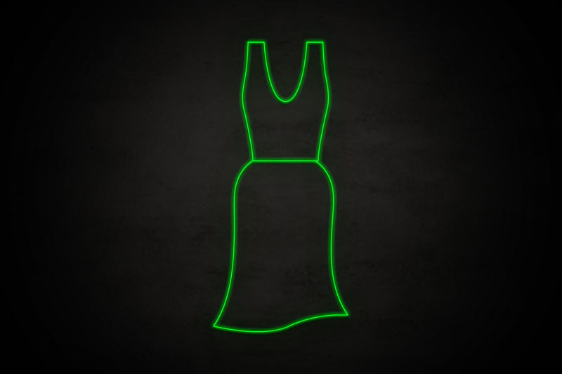 Female Dress restroom icon - LED neon sign