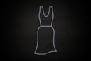 Female Dress restroom icon - LED neon sign