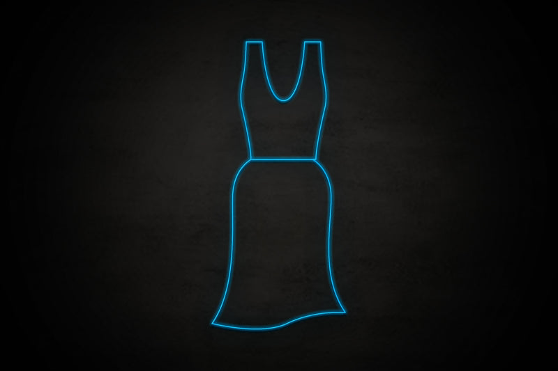 Female Dress restroom icon - LED neon sign