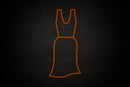 Female Dress restroom icon - LED neon sign