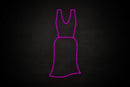 Female Dress restroom icon - LED neon sign