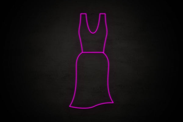 Female Dress restroom icon - LED neon sign
