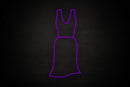 Female Dress restroom icon - LED neon sign