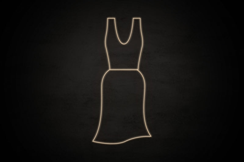 Female Dress restroom icon - LED neon sign