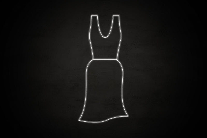 Female Dress restroom icon - LED neon sign