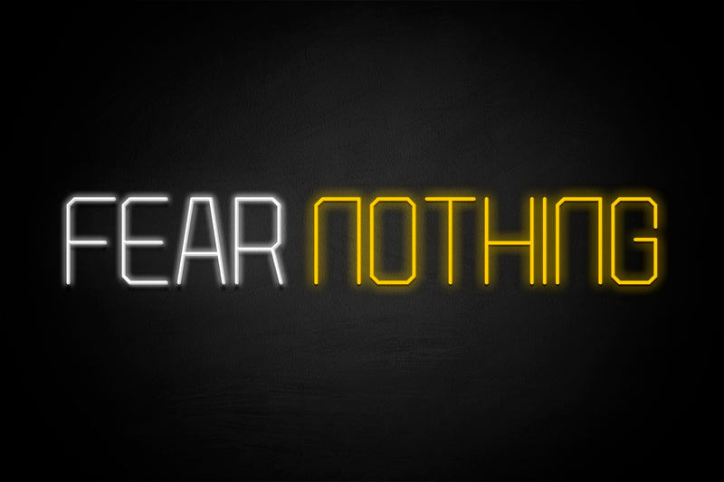 "FEAR NOTHING" - Licensed LED Neon Sign, Wolverhampton Wanderers FC