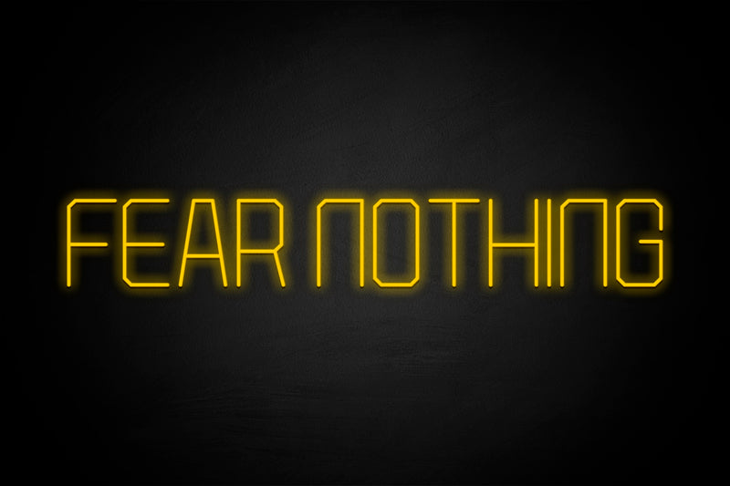 "FEAR NOTHING" - Licensed LED Neon Sign, Wolverhampton Wanderers FC