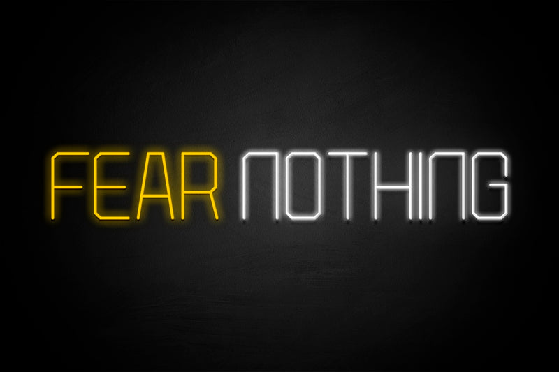 "FEAR NOTHING" - Licensed LED Neon Sign, Wolverhampton Wanderers FC