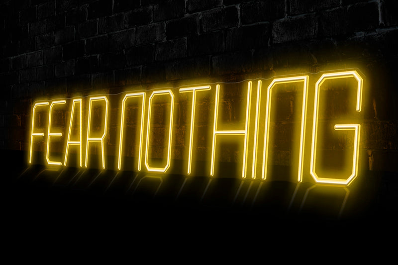 "FEAR NOTHING" - Licensed LED Neon Sign, Wolverhampton Wanderers FC