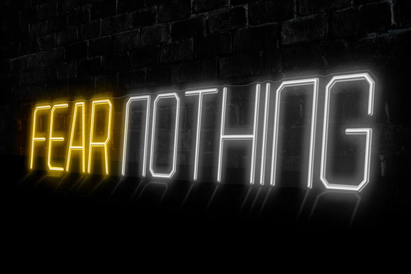 "FEAR NOTHING" - Licensed LED Neon Sign, Wolverhampton Wanderers FC