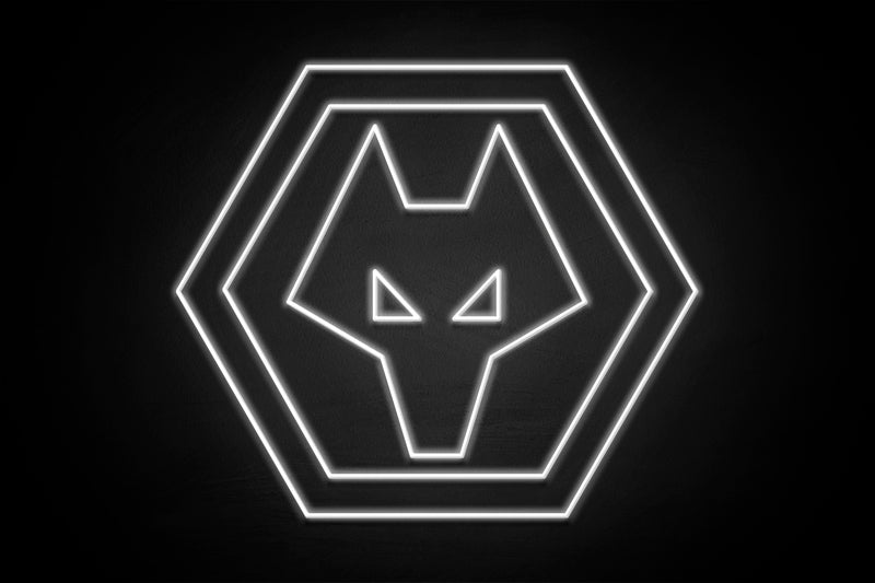 Wolves Crest - Licensed LED Neon Sign, Wolverhampton Wanderers FC