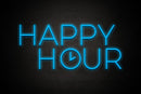 "HAPPY HOUR" - LED neon sign