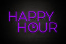 "HAPPY HOUR" - LED neon sign