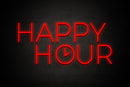 "HAPPY HOUR" - LED neon sign