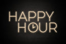 "HAPPY HOUR" - LED neon sign