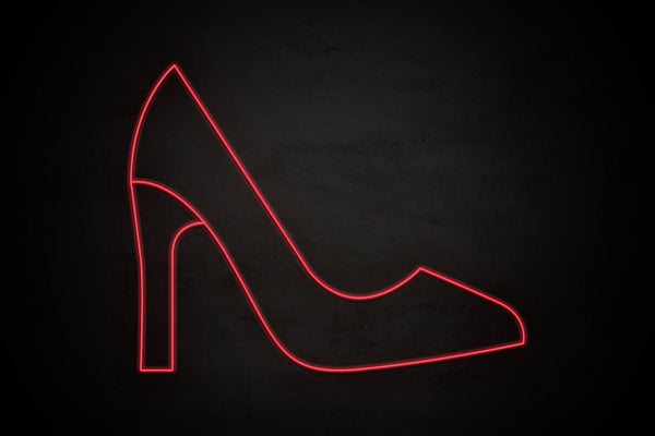 Heels icon Female restrooms - LED neon sign