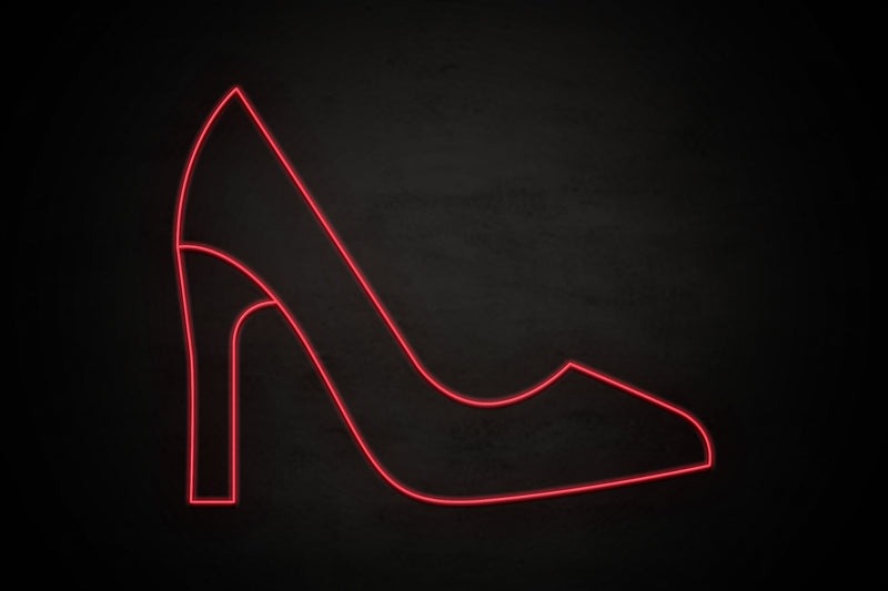 Heels icon Female restrooms - LED neon sign